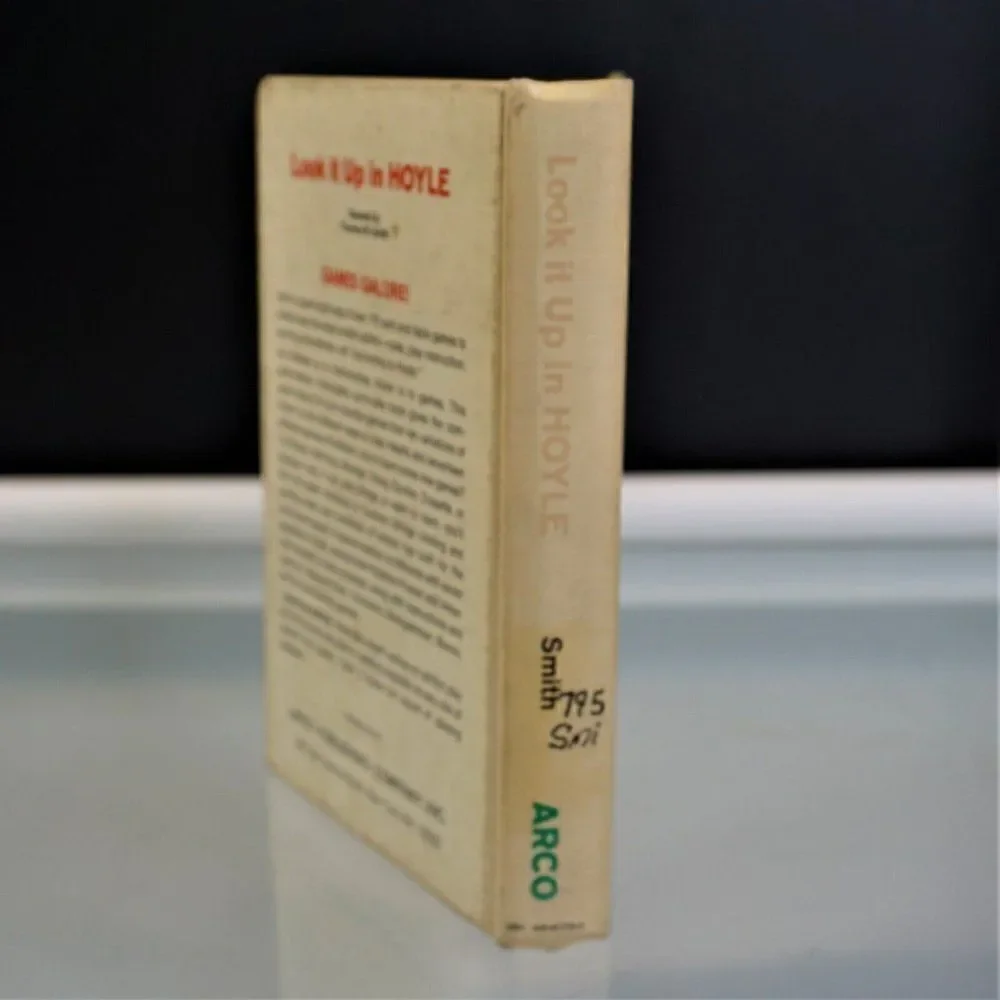 Look It Up In Hoyle How To Play Over 175 Games 1969 Hardcover